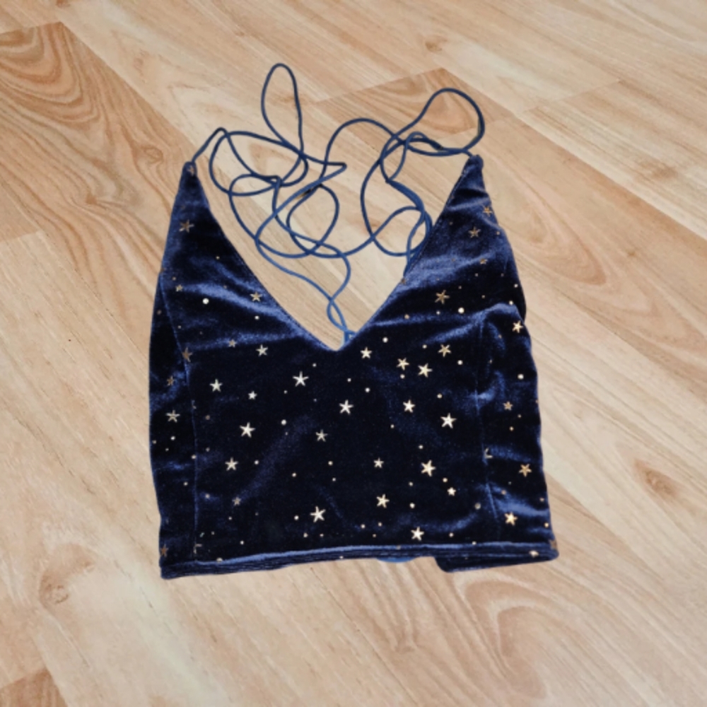 Cross back crop top